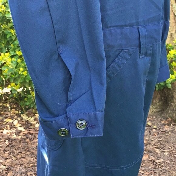 Men’s Military Navy Blue Zip Up Utility Coveralls Size 44L - Picture 12 of 16